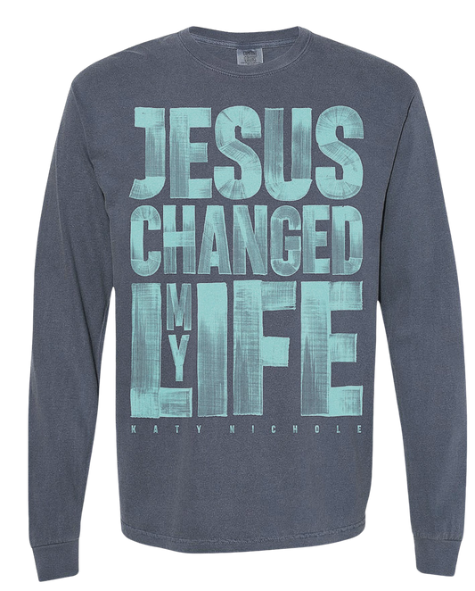 Jesus Changed My Life Long Sleeve Tee